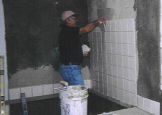 Installing bathroom tile