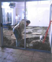Digging in the atrium