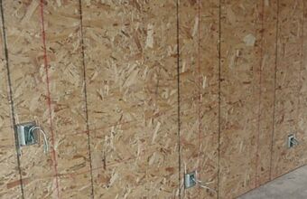Shear wall & electric in master bedroom