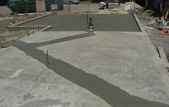Office & Garage concrete finished!