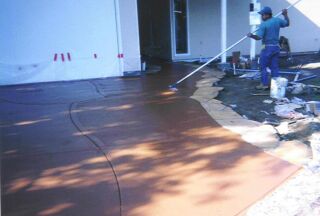Working on the driveway
